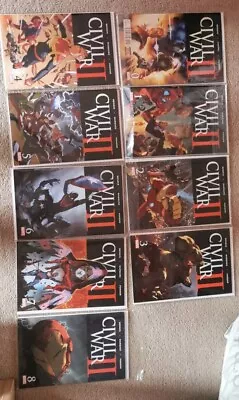 Buy Civil War 2 Marvel Comics 2016 Complete Run + Promo Poster • 45£