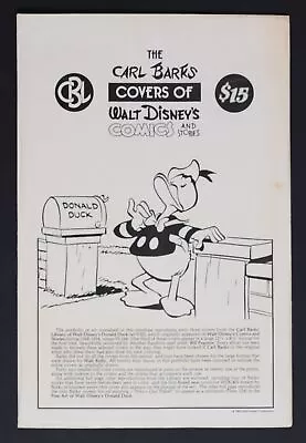 Buy Carl Barks Covers Of Walt Disney's Comics And Stories Portfolio #1 VF 8.0 1983 • 35.79£