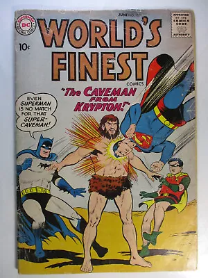 Buy World's Finest #102, Caveman From Krypton, Batman, VG, 4.0 (C), OWW Pages • 21.39£