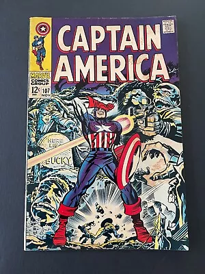 Buy Captain America #107 - 1st Appearance Of Dr. Faustus (Marvel, 1968) Fine • 24.69£