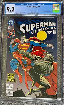 Buy Action Comics #683 CGC 9.2 White Pages Doomsday Cameo On Last Page • 61.51£