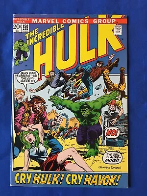 Buy Incredible Hulk #150 VFN- (7.5) MARVEL ( Vol 1 1972) Havok & Polaris • 24£