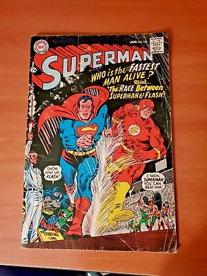 Buy Superman 199 / 1st Race Against Flash / (1967) / Silver Age • 54.35£