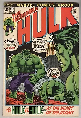 Buy Incredible Hulk #156 October 1972 VG/FN • 19.38£