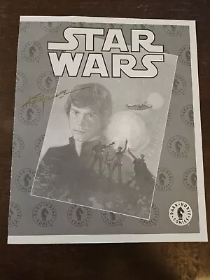 Buy Star Wars Promo Sheet Dark Horse SDCC 95 Hand Signed By Christopher Moeller • 23.33£