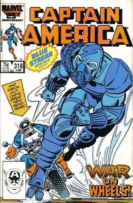 Buy Captain America (1968) # 318 (8.0-VF) Blue Streak 1986 • 7.20£
