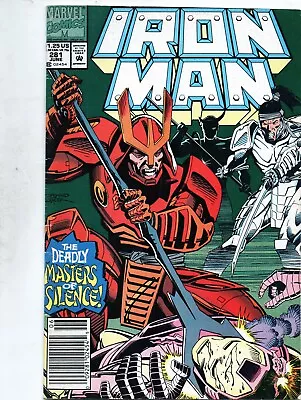 Buy Marvel Iron Man 281 Rare FN 6.0 Mid Comic 1992 Hot Bag Board 1st War Machine Key • 1.50£