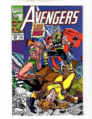 Buy Marvel Comics The Avengers Volume 1 Book #349 VF+ Direct Edition • 1.93£
