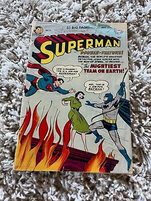 Buy Superman #76 Poor (detached Front Cover/no Back Cover) DC Comics 1952 • 232.94£