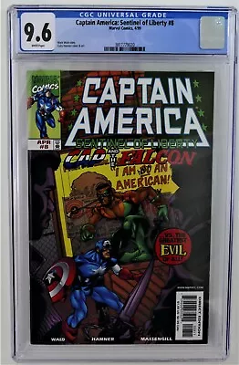 Buy Marvel Captain America: Sentinel Of Liberty #8 CGC 9.6 Falcon As Captain America • 38.83£