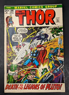 Buy The Mighty Thor 199 Marvel Comics 1st Appearance Of Ego-Prime! Sif! Hogun! 1972 • 13.97£