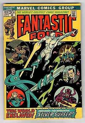 Buy Fantastic Four # 123 (6.5) 6/1972 Marvel 20c Bronze-Age Silver Surfer Nixon App. • 26.02£