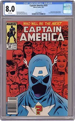 Buy Captain America #333N CGC 8.0 1987 3914186021 • 56.69£