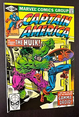 Buy CAPTAIN AMERICA #257 (Marvel Comics 1981) -- Bronze Age Incredible Hulk -- VF • 5.93£
