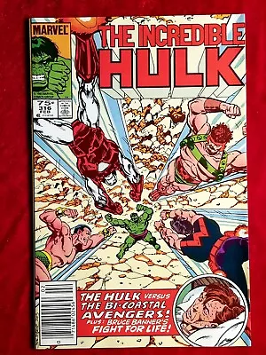 Buy 1986 The Incredible Hulk #316 Newsstand NS Marvel App Key 80s Vtg IRONMAN NAMOR • 8.07£