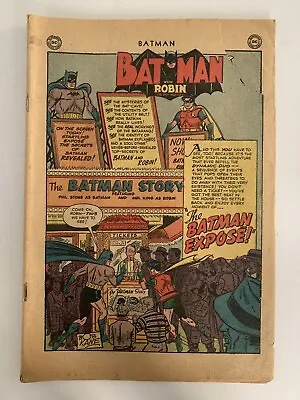 Buy Batman #69 1952 Coverless  The King Of Cats!  Dc Comics • 67.55£