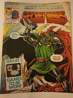 Buy UK Marvel Super Heroes Secret Wars #6 - Reprints Secret Wars USA, 1985 No Gifts • 2.99£