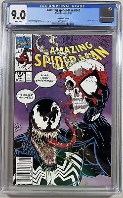 Buy Amazing Spider-Man 347 (Marvel, 1991)  CGC 9.0 WP **Newsstand** • 46.59£