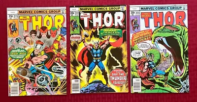 Buy Mighty Thor Lot #271 VF-, #272 VF, #273 NM- 1978 Marvel • 13.19£