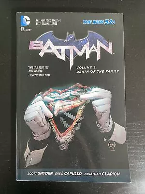 Buy DC New 52 Batman Volume 3 Death Of The Family Scott Snyder Greg Capullo 2012 • 4.20£