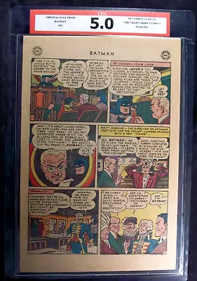 Buy Batman #74 CPA 5.0 SINGLE PAGE #5/6 Joker App. Dick Sprang Art • 54.35£