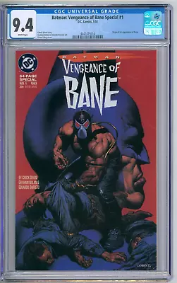 Buy Batman Vengeance Of Bane 1 CGC Graded 9.4 NM 1st Bane DC Comics  1993 • 93.15£