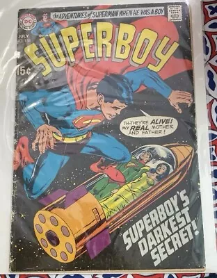 Buy Superboy #158 July 1969 DC Silver Age Comic Book Superman Krypton Darkest Secret • 7.76£
