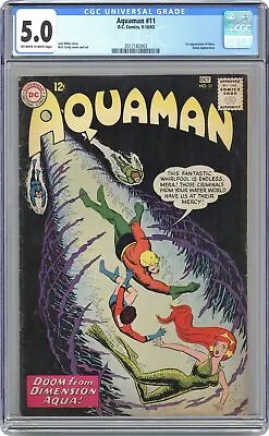 Buy Aquaman #11 CGC 5.0 1963 2017182003 1st App. Mera • 213.57£
