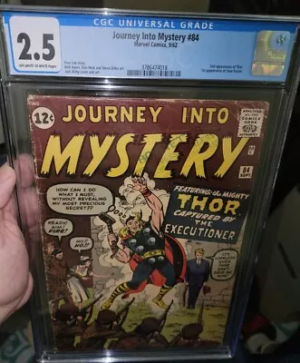 Buy Journey Into Mystery #84 CGC 2.5 Key 1st Jane Foster 2nd Thor App Key Appearance • 543.63£