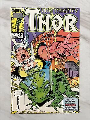 Buy Thor #364 NM- Nice! 1st Appearance Of Puddlegulp (later Becomes Throg) 🔑 • 13.94£