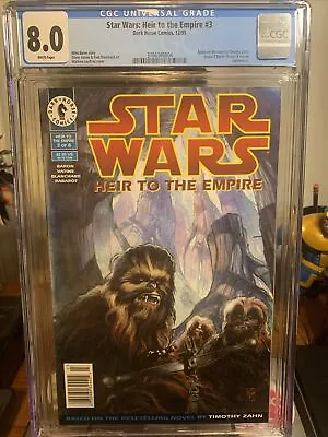 Buy Star Wars Heir To The Empire #3 Comic  Thrawn W Newsstand Variant Cgc 8.0 • 46.60£