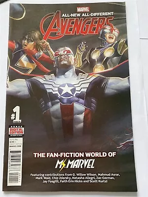 Buy ALL-NEW ALL-DIFFERENT AVENGERS ANNUAL #1 - Fan Fiction World Of Ms. Marvel NM • 2.22£