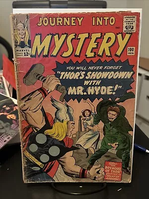 Buy Thor Journey Into Mystery #100 Low Grade 1964 • 14.59£