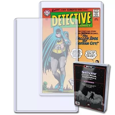 Buy Case Of 200 BCW Rigid Silver Age Comic Book Hard Plastic Topload Holders • 357.39£