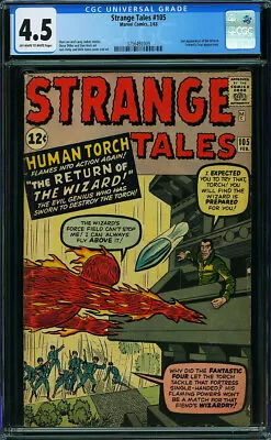 Buy Strange Tales #105 CGC 4.5 1963 Fantastic Four! 2nd Wizard! N10 379 Cm • 163.09£