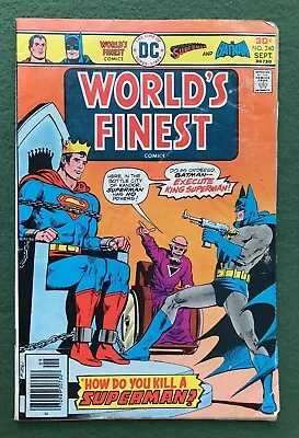 Buy World's Finest #240 DC Comics Bronze Age Superman Batman G/vg L2 • 3.11£