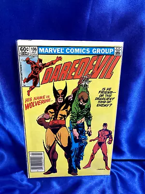Buy Daredevil #196 Marvel Comics 1983 Wolverine Story FN/VF 7.0 • 4.66£