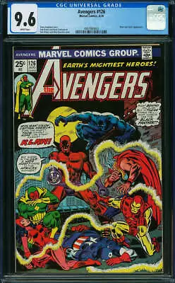 Buy Avengers 126 CGC 9.6 WHITE PAGES • 192.55£