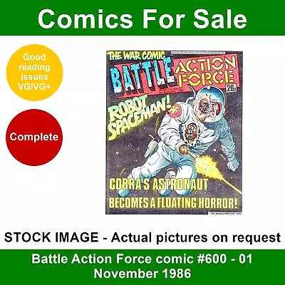 Buy Battle Action Force Comic #600 - 01 November 1986 - VG/VG+ - MASK • 4.99£