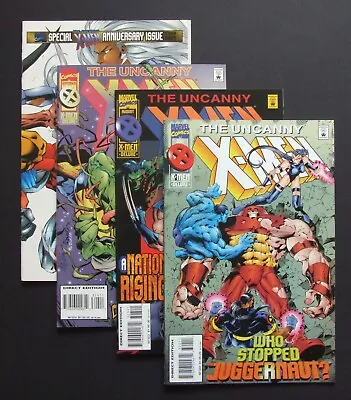 Buy X-Men 4-Issue Job Lot: 322, 323, 324 + 325 Special Fold-Out Cover, Marvel 1995 • 19£