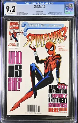 Buy What If... #105 CGC 9.2 NEWSSTAND WP - KEY 1st May Parker Spider Girl • 194.15£