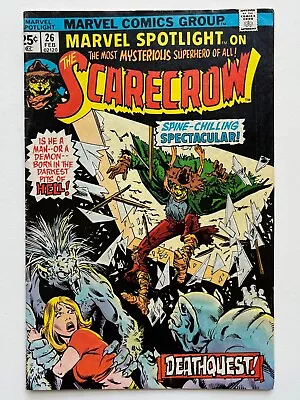 Buy Marvel Spotlight #26 (1976) Scarecrow Missing Marvel Value Stamp • 2.32£