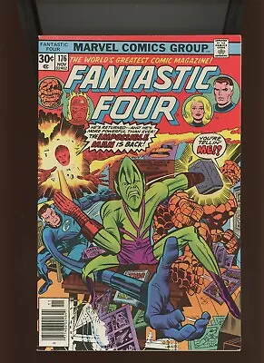 Buy (1976) Fantastic Four #176: BRONZE AGE! KEY! STAN LEE & JACK KIRBY CAMEO! (8.0) • 7.61£
