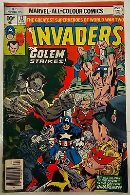 Buy Bronze Age Marvel Comics Invaders Key Issue 13 Higher Grade VG • 2.42£