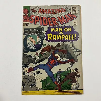 Buy Amazing Spider-Man 32 Very Good Vg 4.0 Marvel  1966 • 58.24£