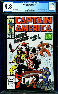 Buy CAPTAIN AMERICA 337 CGC 9.8 Avengers #4 HOMAGE COVER Agent Costume Serpent Squad • 134.78£