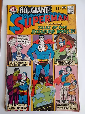 Buy Superman #202 Jan 1968 Good/VGC 3.0 80 Pg. Giant Bizarro Reprints Issue • 24.99£
