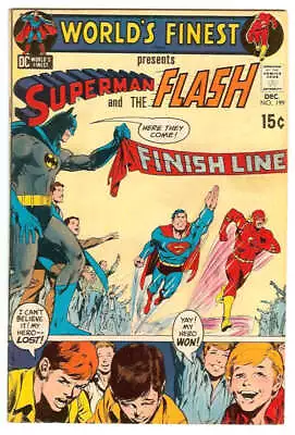 Buy World's Finest #199 5.0 // 3rd Superman Vs The Flash Part Two Dc Comics 1970 • 48.15£