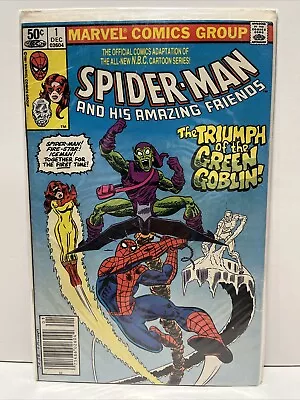 Buy Spider-Man And His Amazing Friends #1 First Firestar Newsstand 1981 Green Goblin • 17.08£