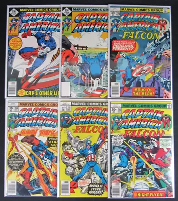 Buy Captain America Bronze Age Lot 213 215 216 221 224 225 VF/VF-NM VA591 • 27.14£